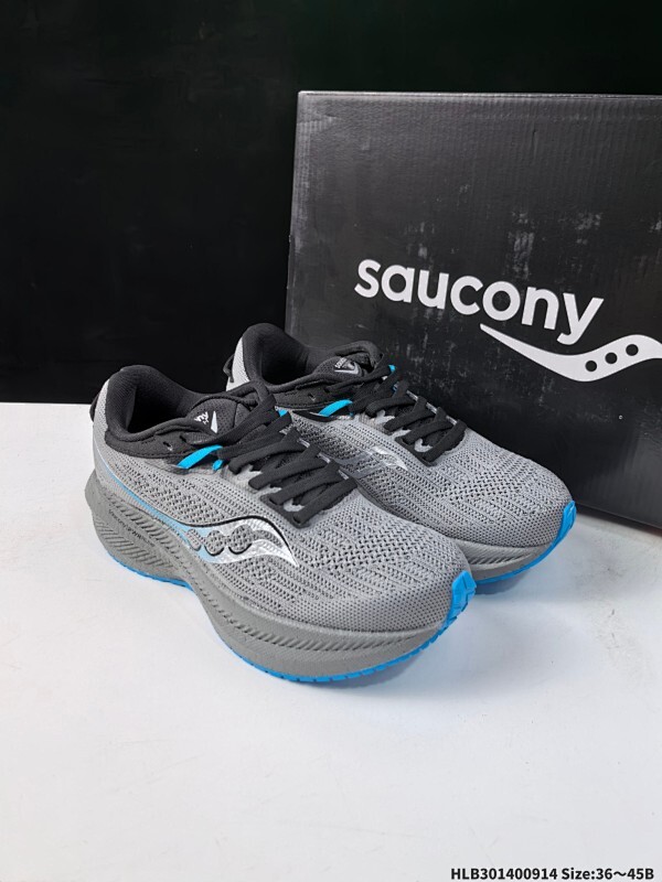 集合  Saucony Triumph 21 索康尼旗舰级缓震型跑鞋  全新FLAT-KNIT鞋面 更能柔软包裹锁定脚面 PWRRUN+缓震中底重新调教的中底材料