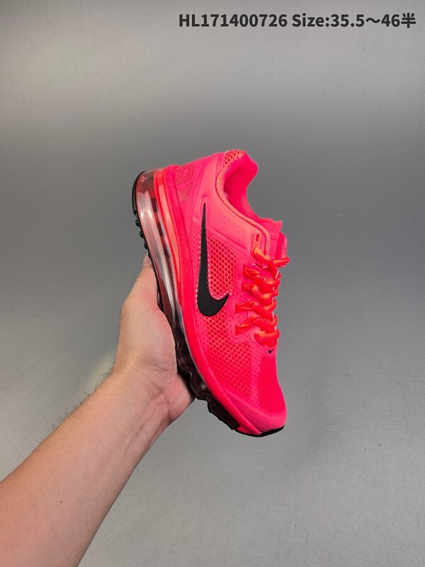 集合一  Nk Air Max 2013 复古透气网布气垫跑鞋  搭配全掌式 Max Air 气垫，为步伐注入充沛活力