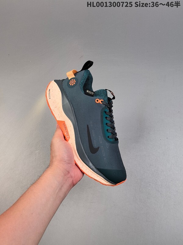 真标带半码 Nike React Infnity Run Flyknit 4 Gore-Tex 耐克 低帮 绿色 防水鞋缓震泡棉低邦休闲跑步鞋