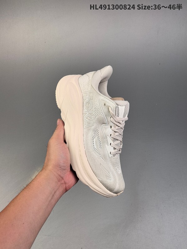 集合二 公司级✅HOKA M CLIFTON 10 轻量低帮户外越野跑鞋 户外山脉越野轻量运动跑鞋  鞋面用轻的无缝架构