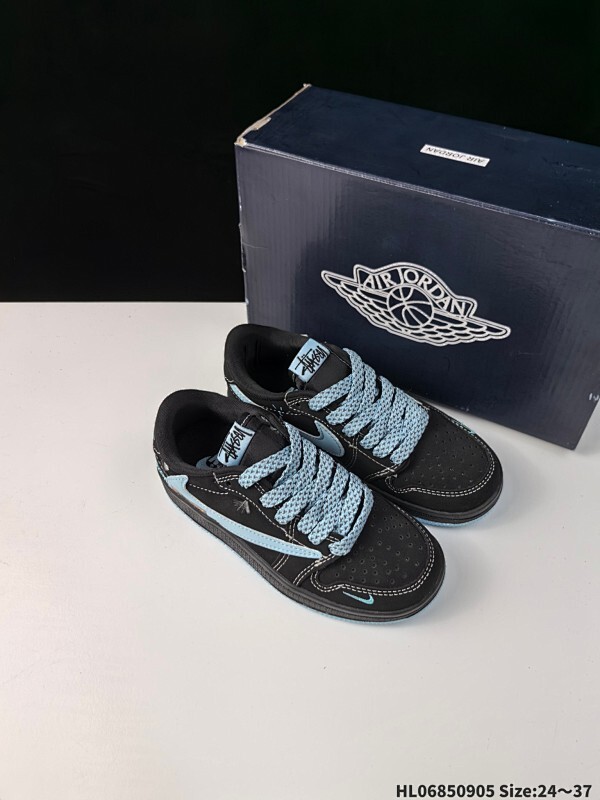 集合一 童鞋倒钩NK Fragment x Travis Scott x Air Jordan 1  AJ1 乔1 TS 藤原浩 三方联名倒钩 低帮文化篮球鞋