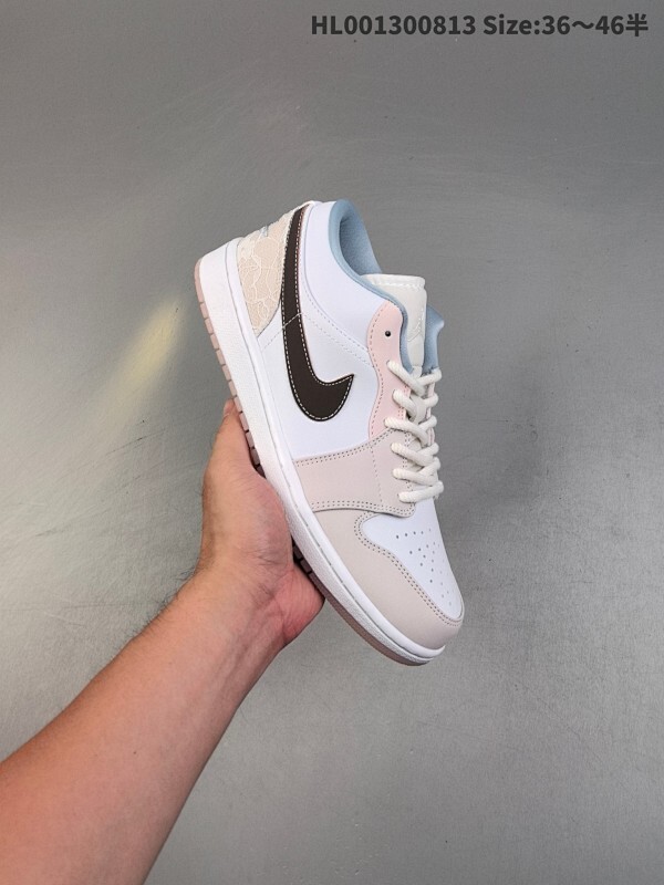 Air Jordan 1 Low "Coral Ree" 低帮 柔光粉 AJ1 乔丹1代 aj1 乔1 低邦 白粉色 乔丹篮球鞋系列