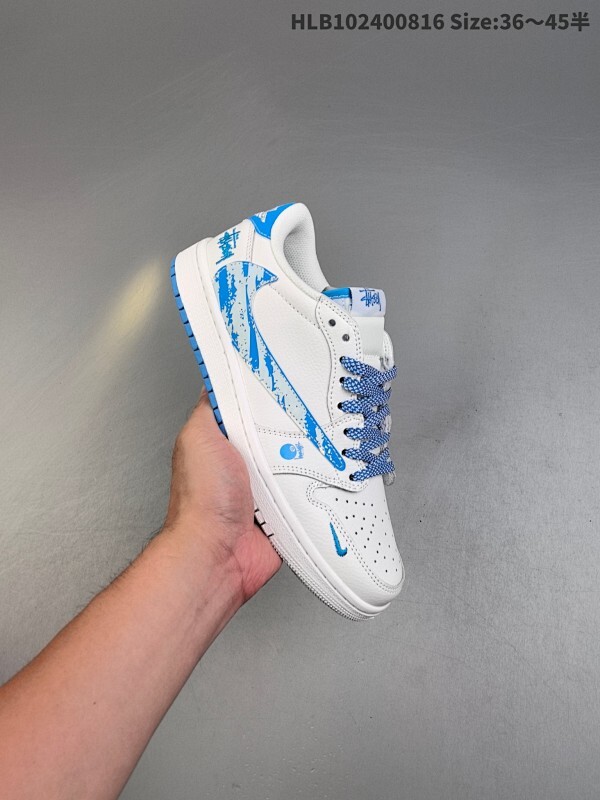 海外爆款限量发售！Travis Scott x Fragment Design x Jordan Air Jordan 1 Low OG SP  “古驰联名——花纹绿棕”