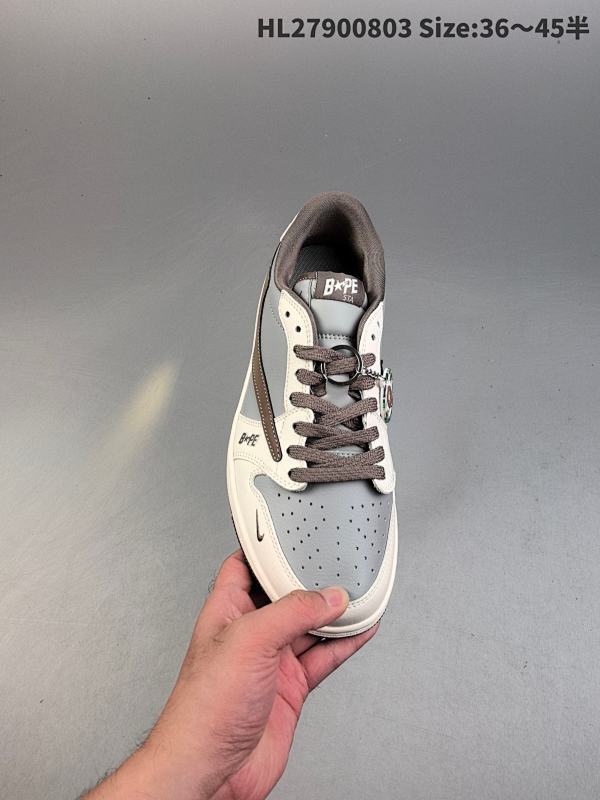 福利特价AJ1倒勾Travis Scott x Air Jordan 1 ” Reverse Mocha “ AJ1乔1 TS 闪电 联名倒钩 低帮文化篮球鞋