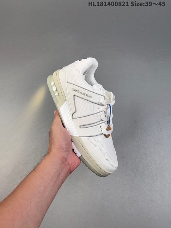 真标✅Louis Vuitton Trainer Sneaker Low 全新 LV 路易威登 休闲运动文化百搭板鞋