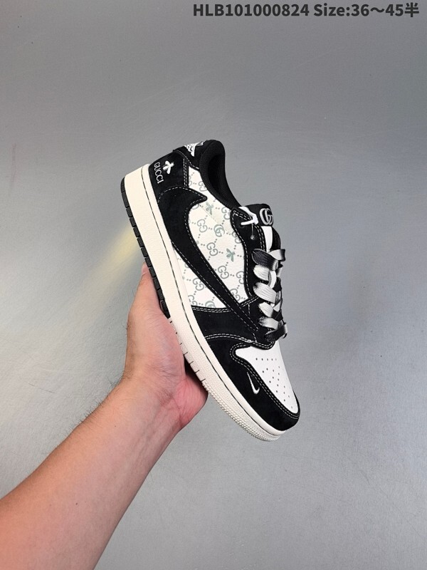 福利‼️  公司级✅Nike Air Jordan 1 x Travis Scott AJ1倒勾 乔一倒钩 ‘DIY’定制 耐克 低帮文化篮球鞋  完美品质出货 细