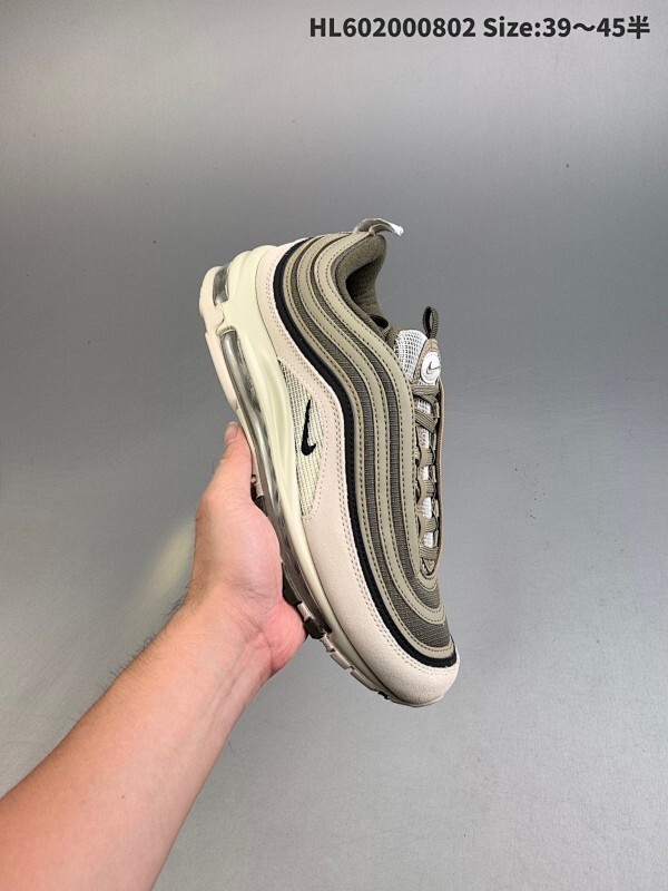 集合  公司级！Nike Air Max 97 "Aurora Green" 耐克 子弹97 3M反光 整双鞋以白色鞋面为基底