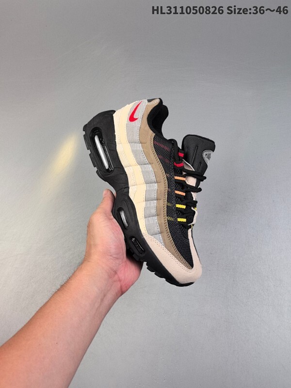 Nike Air Max 95 复古减震气垫跑鞋 经典重温 外单专供 鞋款设计灵感源于人体构造