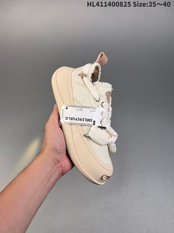集合  Sneakers Low 松糕厚底增高低帮 反系带乞丐风帆布低帮休闲运动鞋 SMILEREPUBLIC 檀健次 徐璐 程潇同款厚底开口笑半拖帆布鞋