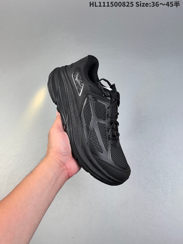 公司级✅HOKA M CLIFTON ONE9 轻量低帮户外越野跑鞋 户外山脉越野轻量运动跑鞋  鞋面用轻的无缝架构