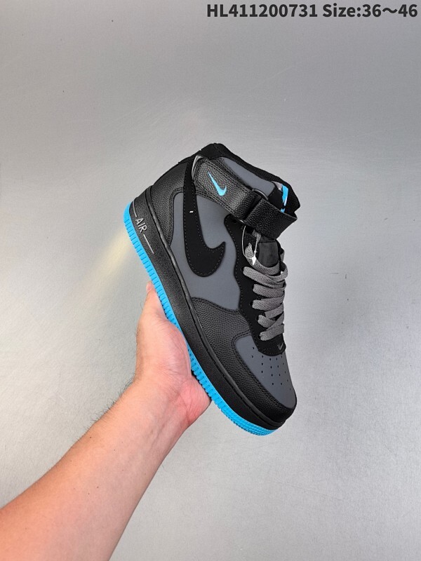 ✅耐克Nike AIR FORCE 1 MID 07 空军一号高帮百搭休闲运动板鞋。蒂芙尼中班柔软、