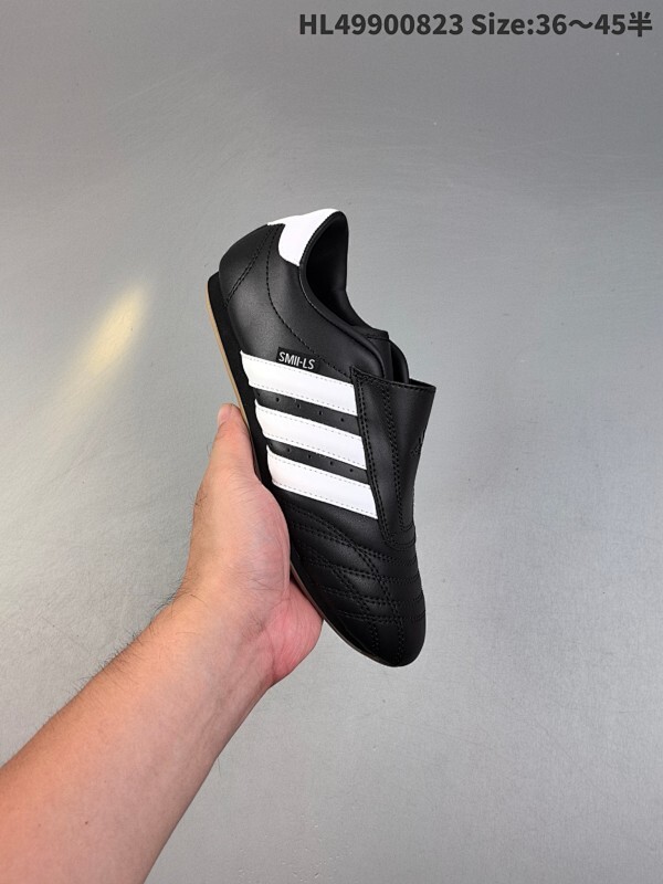 阿迪达斯 ADIDAS ORIGINALS TAEKWONDO 时尚百搭 防滑 低帮 训练鞋 男女同款 黑白色德训鞋 潮运动板鞋