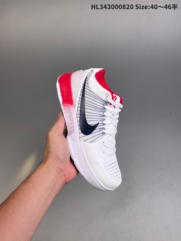 集合  耐克Nike Zoom Kobe 4 ZK4 科比4代及时行乐专业实战篮球鞋。鞋面采用轻质的合成皮革与网层Flywire动态飞线支撑系统组合而成