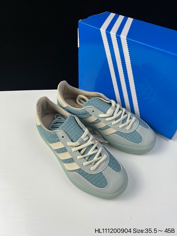Adidas Originals Gazelle INdoor 三叶草休闲防滑耐磨低帮板鞋 鞋头出色设计 塑就出众贴合感