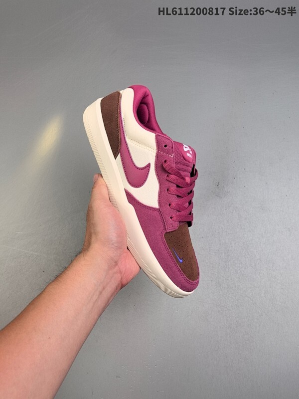 集合   耐克Nike SB Force 58   硫化杯底 传统篮球风格 原楦版型  Nike SB Force 58 男/女滑板鞋采用包边设计