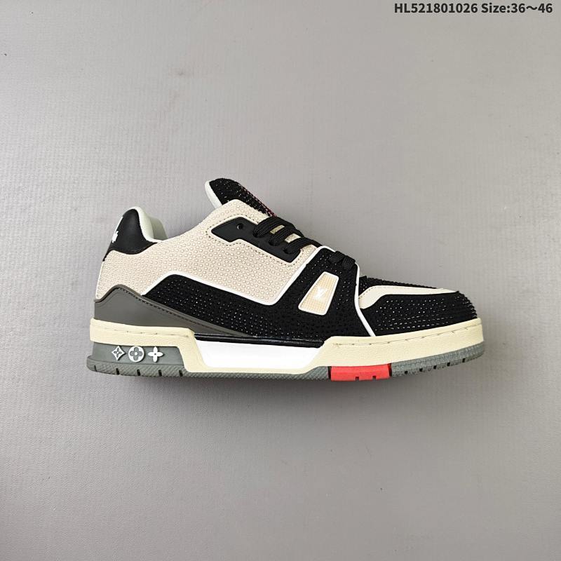集合180 真标✅Louis Vuitton Trainer Sneaker Low 全新 LV 路易威登 休闲运动文化百搭板鞋  ID:HL521801026 Size:36～46