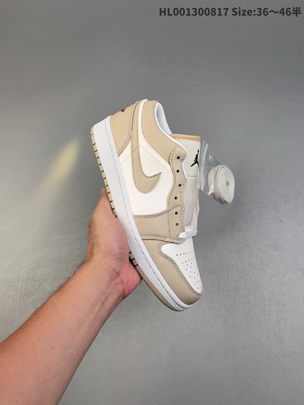 头层带半码 Air Jordan 1 Low SE 低帮 帆白黄 AJ1 乔丹1代 aj1 乔1 低邦 帆白黄 乔丹篮球鞋系列