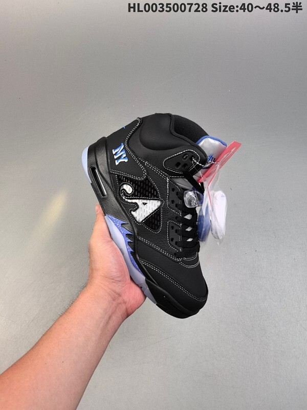 Awake NY x Air Jordan 5 Retro "Racer Blue" 高帮 联名黑蓝 AJ5 乔丹5代 aj5 乔5 高邦