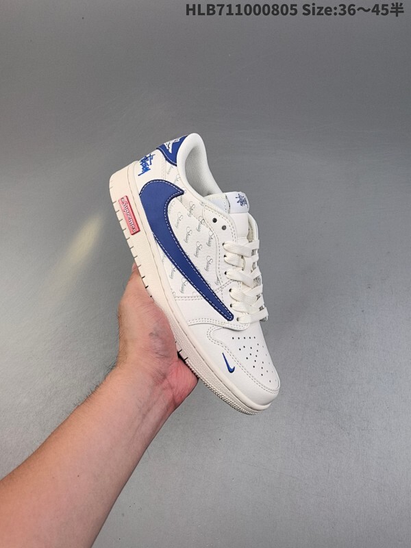 集合福利特价 Fragment x Travis Scott x LV Air Jordan 1 Low 三方联名倒钩 AJ1