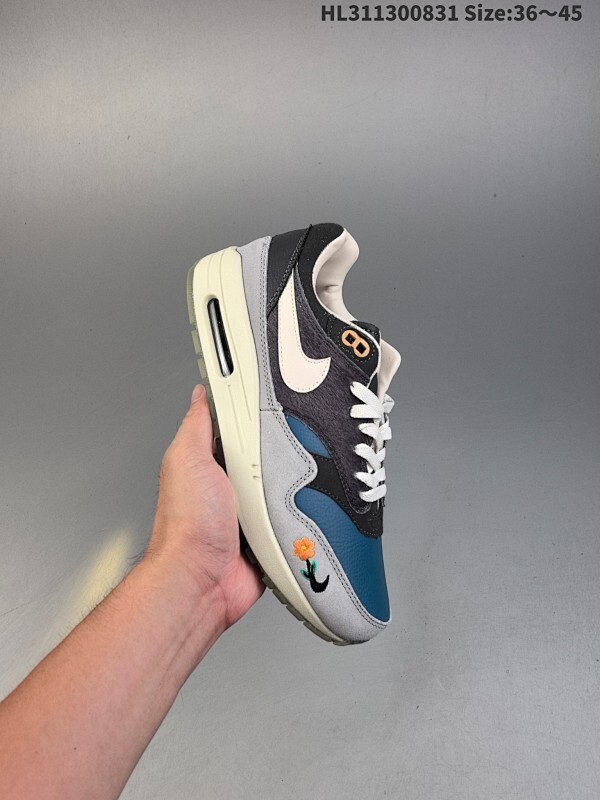 集合 真标✅Nike Air Max 1 耐克气垫 缓震 耐磨运动鞋 鞋身材质均选择皮革 织物 麂皮多种材质覆盖 保证质感的前提下 层次感也相当不错