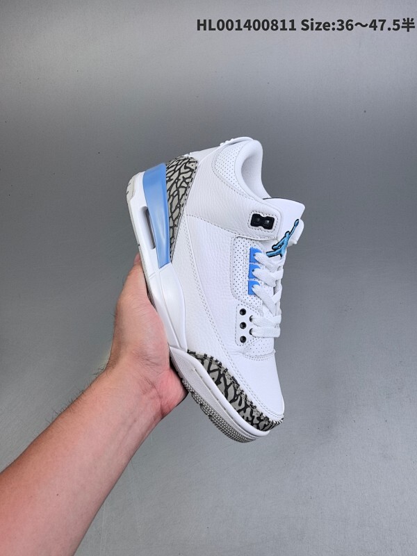 特价福利 头层带半码 品质如图❗️ Air Jordan 3 Retro "UNC" 北卡蓝 AJ3 乔丹3代 aj3 乔3 白蓝 白兰 乔丹篮球鞋系列