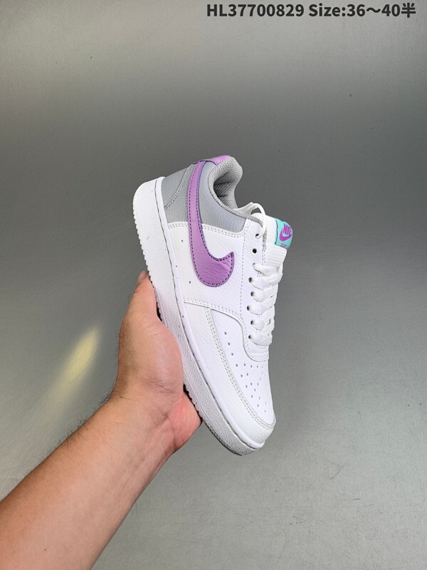 集合一特价  耐克Nike Court VISION LO NN 学院系列高帮休闲运动皮革板鞋