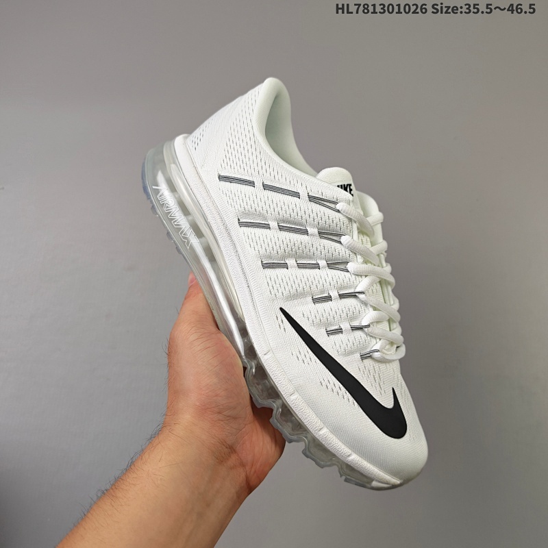 集合130 耐克/WMNS NIKE AIR MAX 2016 高端慢跑鞋，全掌可视化气垫中底，脚感舒适，全新的针织鞋面配合外露Flywire飞线设计更加贴合舒适，运动感更强，适合轻度运动或者日常