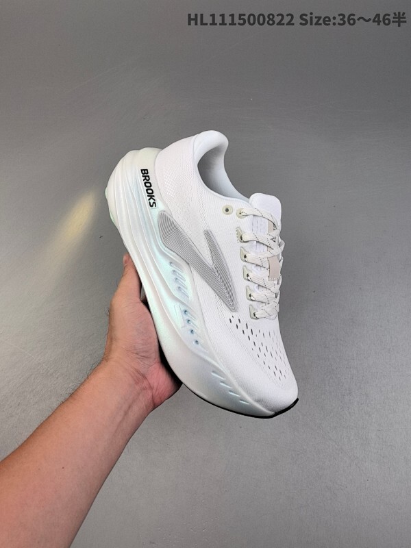 Brooks 布鲁克斯 Giycerin Max  超弹轻盈跑步鞋 实拍首发  低帮透气缓震支撑休闲运动慢跑鞋 采用改进工程空气网眼组合热熔工艺