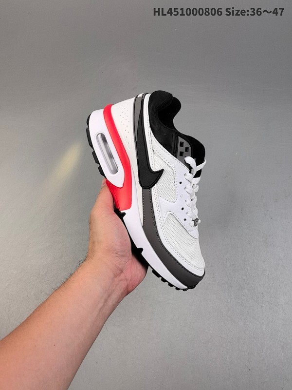 耐克 跨境Max BW OG Persian Violet经典拼接休闲运动气垫跑步鞋 缓震运动鞋Nike/耐克 原楦原纸版开发版型