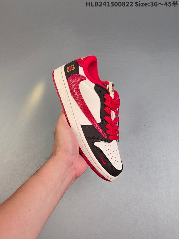 公司级✅Nike Air Jordan 1 x Travis Scott AJ1倒勾 乔一倒钩 ‘DIY’定制 耐克 低帮文化篮球鞋  完美品质出货