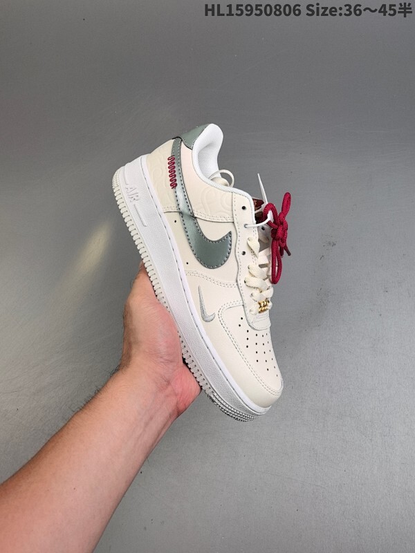 耐克 Nike Air Force 1 ‘07 Low 空军一号含气垫 中国结鞋带 小白鞋 低帮百搭厚底增高休闲运动板鞋