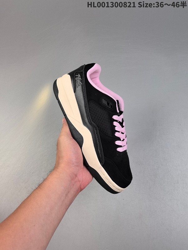 真标带半码 Air Jordan 4 Retro Flight Court 低帮 黑粉 AJ4 乔丹4代 aj4 乔4 低邦 黑粉 乔丹篮球鞋系列