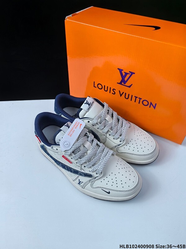 公司级✅Nike Air Jordan 1 x Travis Scott AJ1倒勾 乔一倒钩 ‘DIY’定制 耐克 低帮文化篮球鞋  完美品质出货