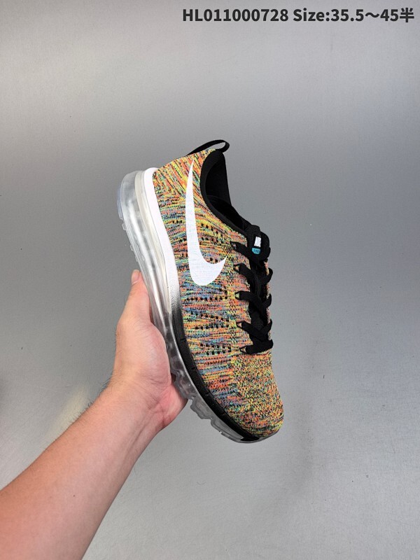 集合特价福利  公司级✅Nike Air Max Flyknit 耐磨轻便 织物减震防滑透气轻便 低帮跑步鞋  原档案Flyknit鞋面 新全掌气垫管道缓震大底