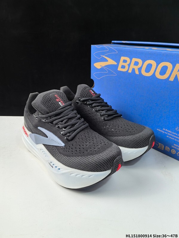 Brooks 布鲁克斯 Giycerin Max  超弹轻盈跑步鞋 实拍首发  低帮透气缓震支撑休闲运动慢跑鞋 采用改进工程空气网眼组合热熔工艺