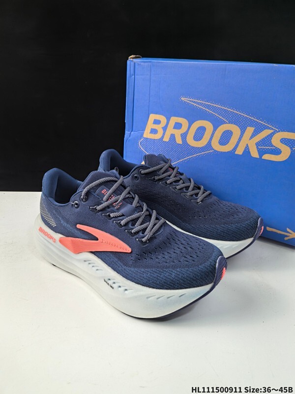 Brooks 布鲁克斯 Giycerin Max  超弹轻盈跑步鞋 实拍首发  低帮透气缓震支撑休闲运动慢跑鞋 采用改进工程空气网眼组合热熔工艺