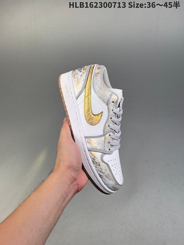 集合  解构Air Jordan 1 Low "Medium Olive" 低帮 黑白绿 AJ1 乔丹1代 aj1 乔1 低邦 军绿 男女同款