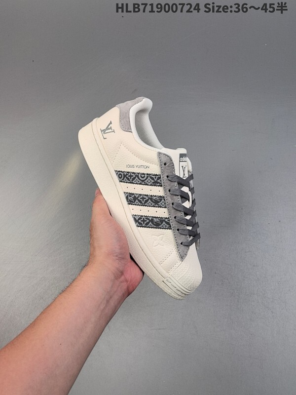 阿迪达斯Adidas三叶草 Originals Superstar贝壳头’DIY’系列低帮经典百搭休闲运动板鞋