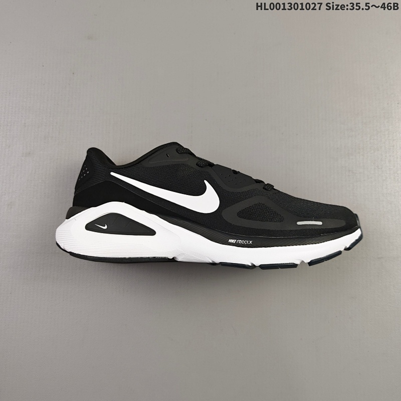 130 真标带半码 Nike Zoom Structure 26 耐克 结构26 低帮 黑白 舒适百搭防滑耐磨低邦休闲跑步鞋 Nike Zoom Structure 26的核心突破在于搭载了耐克创新的