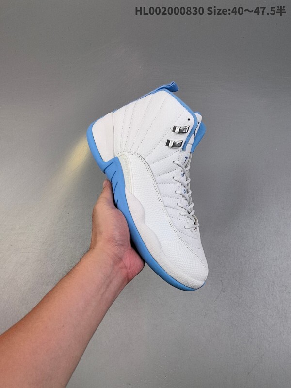 Air Jordan 12 Retro "Melo" 高帮 复刻白蓝银 AJ12 乔丹12代 aj12 乔12 高邦 复刻白蓝银 乔丹篮球鞋系列 AJ12