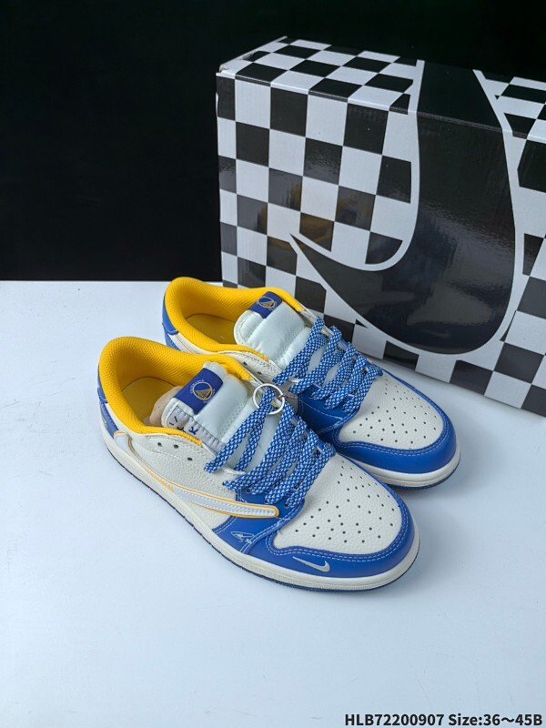 公司级✅Nike Air Jordan 1 x Travis Scott AJ1倒勾 乔一倒钩 ‘DIY’定制 耐克 低帮文化篮球鞋  完美品质出货