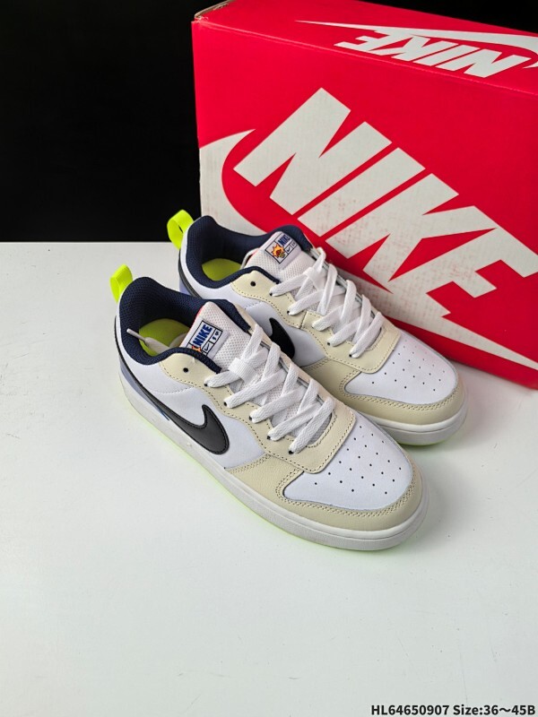 真标✅NIKE COURT BOROUGH LOW 耐克  低帮百搭透气休闲运动板鞋 经典耐用的设计