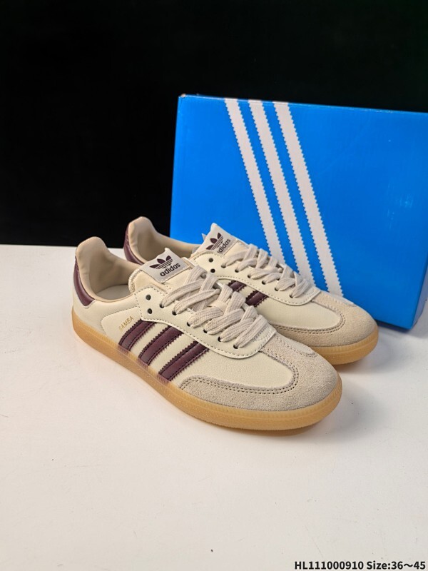 真标✅Adidas Originals Samba 桑巴舞系列阿迪达斯 三叶草 绅士德训足球风百搭低帮休闲运动板鞋