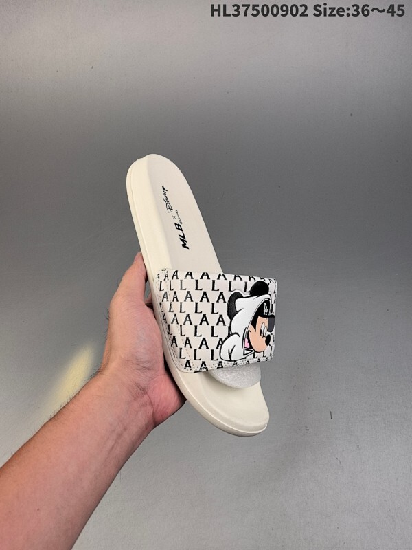 集合二  MLB SKIPPER SLIDE MLB 拖鞋 新款情侣纯色经典一字拖舒适百搭厚底凉拖鞋