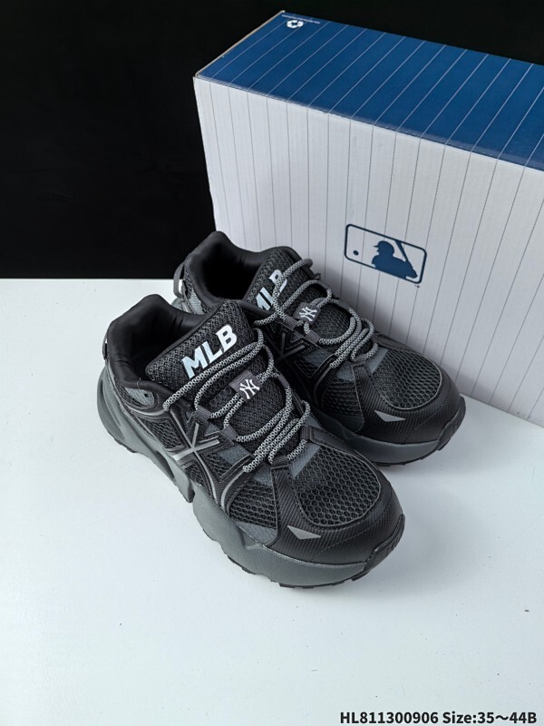 公司级✅MLB CHUNKY LINER DENIM 潮流百搭 厚底增高 牛仔舒适休闲鞋 防滑耐磨 低帮 老爹鞋