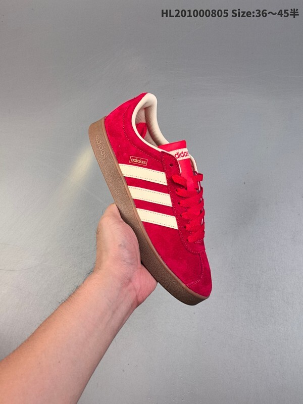 真标✅Adidas Neo VL Court 2.0 百搭单品 绒面麂皮防滑耐磨轻便低帮板鞋