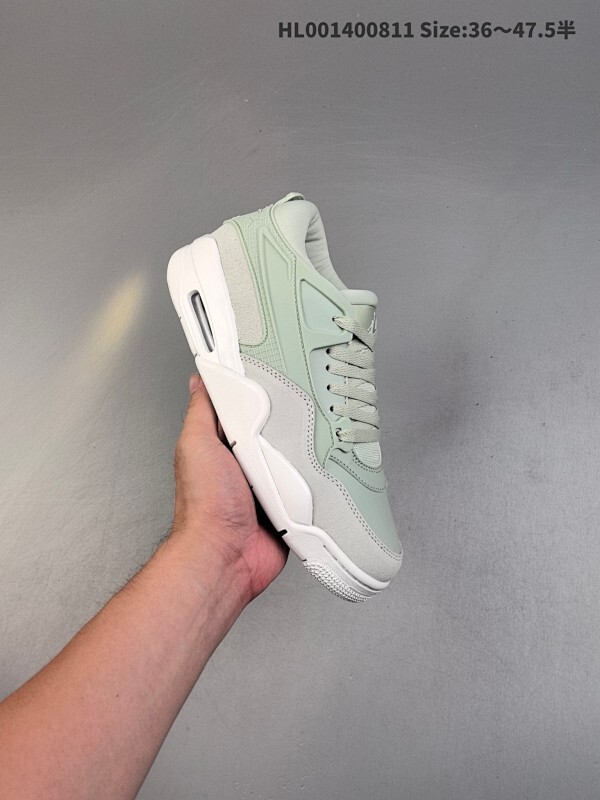 真标带半码 Air Jordan 4 RM "Jade Horizon" 低帮 重置浅绿色 AJ4 乔丹4代 aj4 乔4 浅绿色 乔丹篮球鞋系列