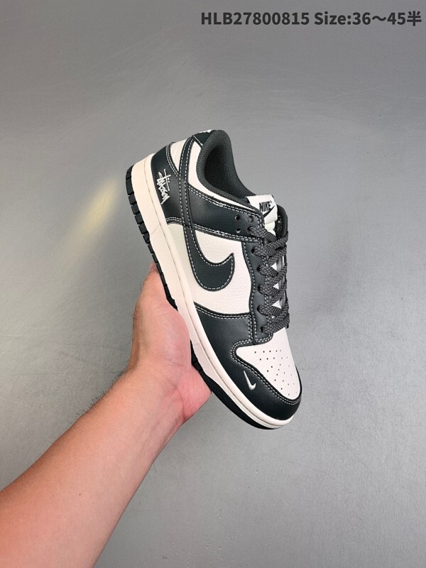 福利特价海外爆款限量发售！公司级 Nike SB Dunk Low“ 斯图西联名——黑白马克线