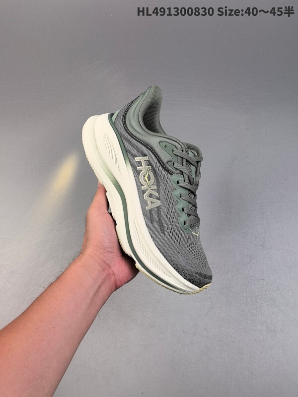 公司级✅HOKA ONE ONE Bondi 9 复古舒适防滑耐磨 低帮 山地户外跑步鞋