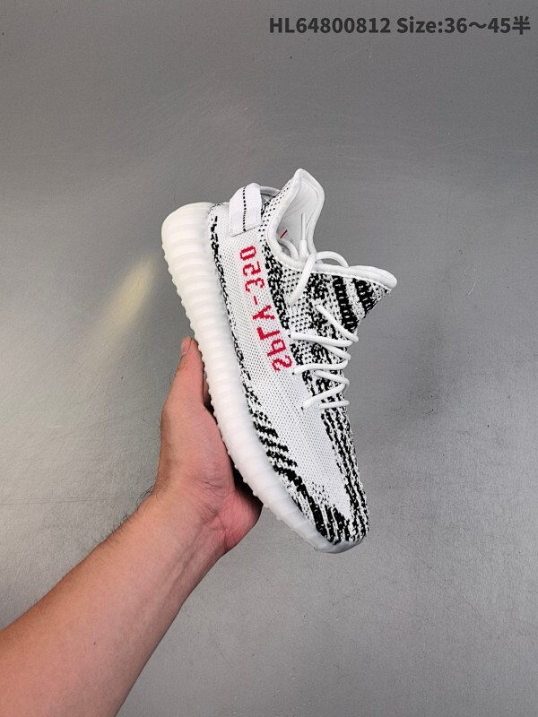 真爆✅阿迪达斯Adidas Yeezy Boost 350V2 椰子 德国进口网织机台织面 镂空呼吸网纱材质❗️侃爷限定 百搭轻便爆米花中底休闲运动慢跑鞋。